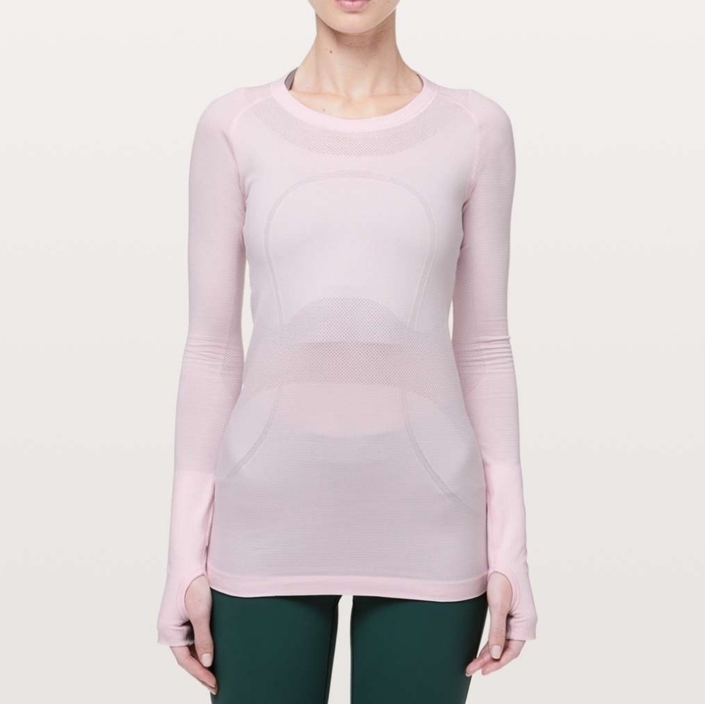 Lululemon Women's Run Swiftly Tech Blissful Pink Long Sleeves